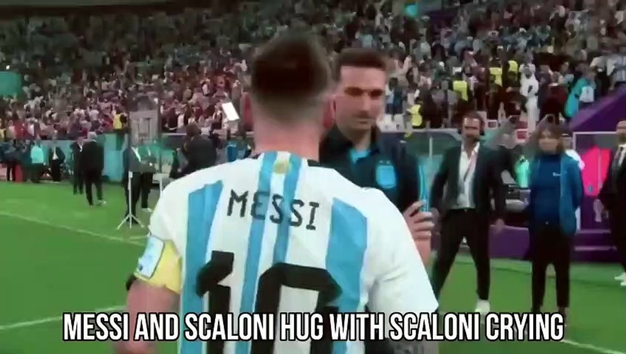 Argentina Players Show Respect After Win Against Croatia