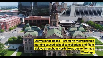 Storm Causes School And Flight Delays Cancellations in Parts of North