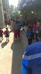 Akshu cute exit again after school