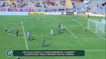 São Paulo goleia o União Barbarense na Copinha