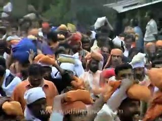 Closely guarded ornaments carrying procession at Sabarimala!