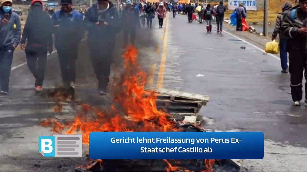 Gericht lehnt Freilassung von Perus Ex-Staatschef Castillo ab