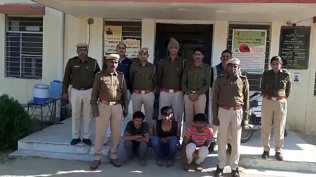 दौसा. चोरी की वारदात का खुलासा , तीन आरोपी गिरफ्तार