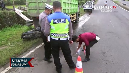 Tabrak Belakang Truk Seorang Pengendara Motor Tewas