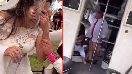 Düğün günü eşini başka kadınla ilişkiye girerken basan gelin yıkıldı