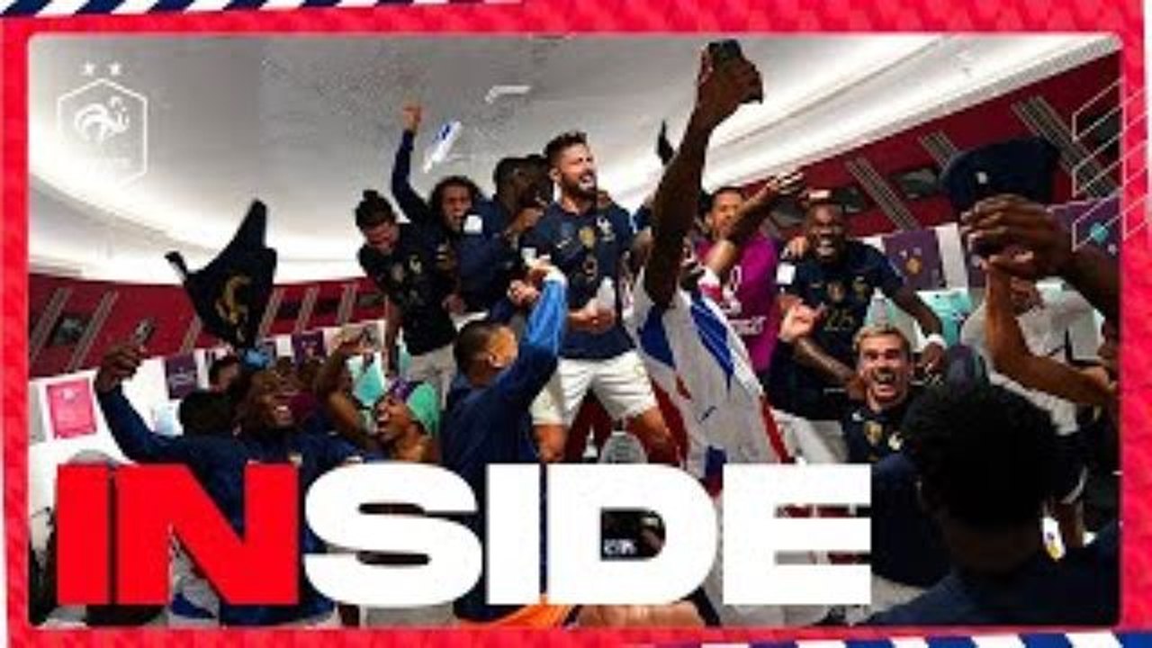 Dans le vestiaire après l'Angleterre, Equipe de France I FFF 2022