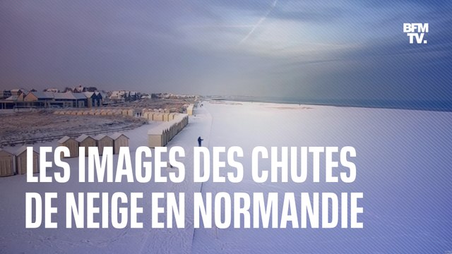 Caen, Deauville, Ouistreham... Les images de la Normandie sous la neige ce mercredi matin