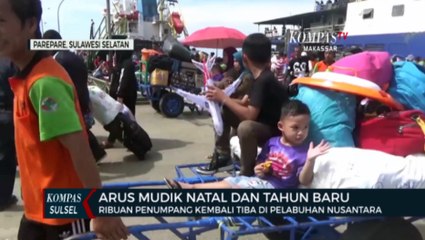 Ribuan Penumpang Mudik Nataru Tiba Di Pelabuhan Nusantara