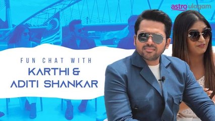 Fun Chat With Karthi & Aditi Shankar l Viruman