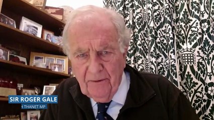 North Thanet MP Sir Roger Gale reacts to the Channel crossing tragedy