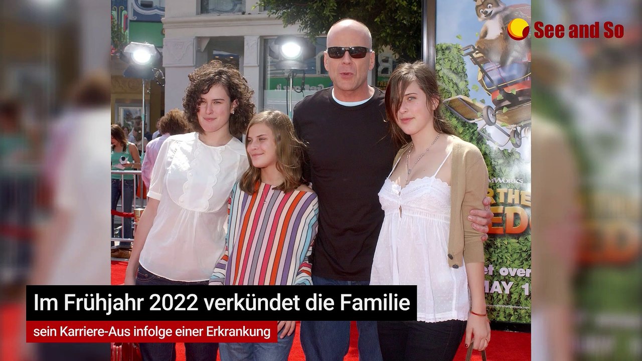 Familie von Bruce Willis teilt nach seiner Diagnose seltene Aufnahmen