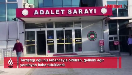 Oğlunu öldüren 95 yaşındaki baba tutuklandı; çift bastonla yürüdü