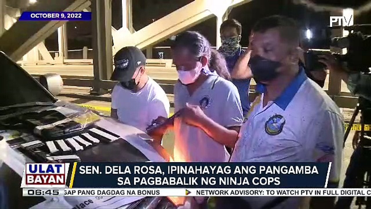 PNP, prayoridad ang internal cleansing kasunod ng pahayag ni Sen. Dela Rosa na bumabalik na ang ninja cops