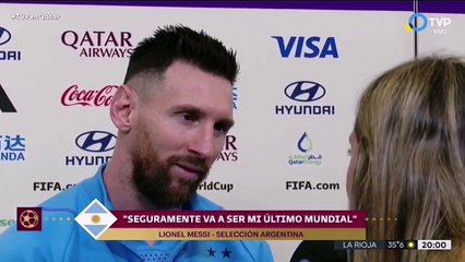 La periodista Sofía Martínez dedicó unas palabras a Lionel Messi durante una entrevista