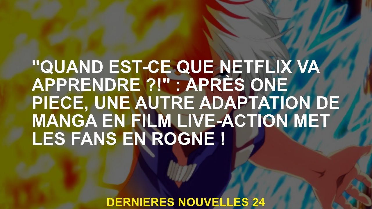 "Quand Netflix apprendra-t-il ?!": Après une pi...