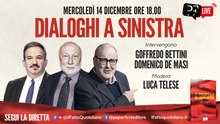 "Dialoghi a sinistra" il dibattito in diretta tra Goffredo Bettini e Domenico De Masi. Modera Luca Telese