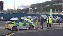 Rescue crews at Dover port after migrants die in English Channel boat failure