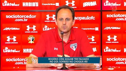 Rogério Ceni assume ter falhado no gol sofrido no Choque-Rei