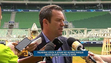 Gramado do Allianz Parque não preocupa para partida diante do Internacional