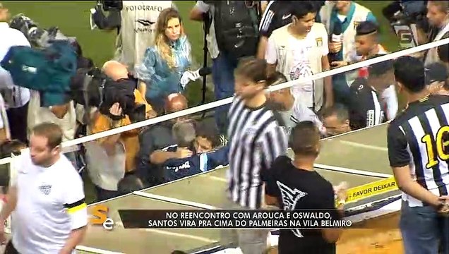 Santos vira sobre Palmeiras no reencontro com Arouca e Oswaldo