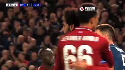 Assista a goleada do Liverpool sobre o Estrela Vermelha