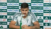 Thiago Martins hoje aqui no Palmeiras estou muito feliz
