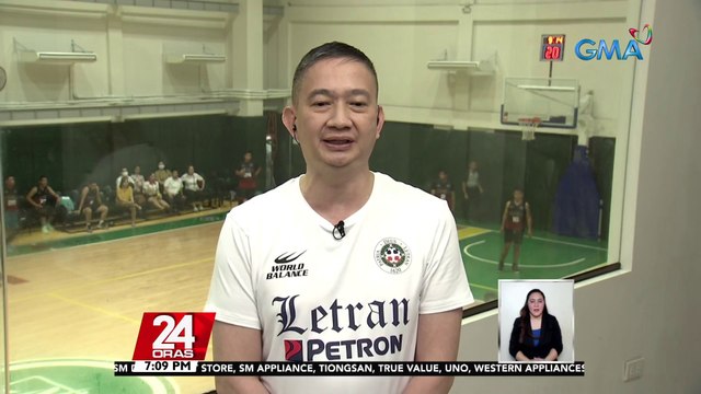 Panayam ng GMA Integrated News kay Letran Knights coach Bonnie Tan, bago ang inaabangang do-or-die match nila kontra Benilde Blazers sa linggo | 24 Oras