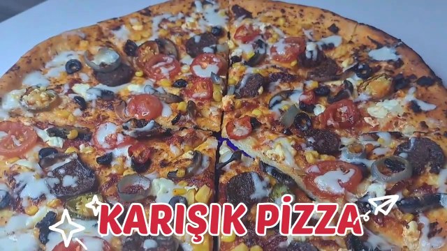 BOL MALZEMELİ EV YAPIMI PİZZA TARİFİ ♥ Kolay Pratik Pizza Tarifi ♥