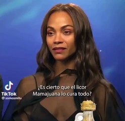 Zoe Saldaña: “La mamajuana lo cura todo”