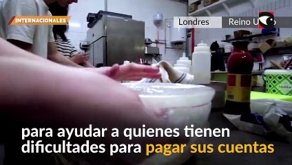En Londres una panadería abrió sus puertas y prestó su cocina a los vecinos para que puedan usarla
