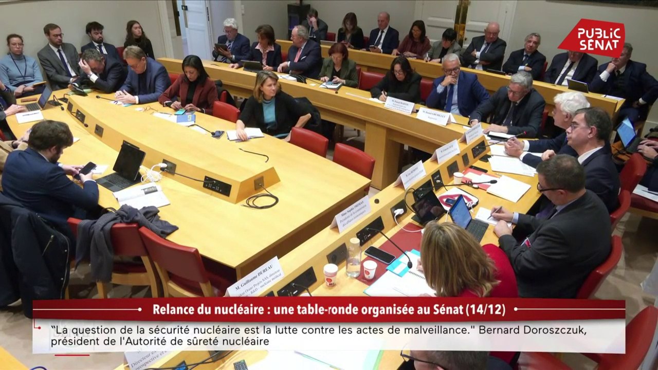 Relance du nucléaire : Une table ronde organisée au Sénat (14/12/2022)