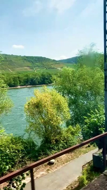 in train to Berlin