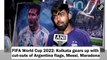 FIFA World Cup 2022: Kolkata gears up with cut-outs of Argentina flags, Messi, Maradona