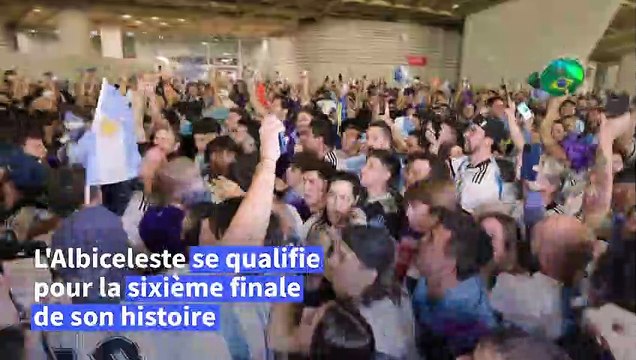 Mondial: les Argentins célèbrent la victoire, les Croates restent fiers, malgré la défaite