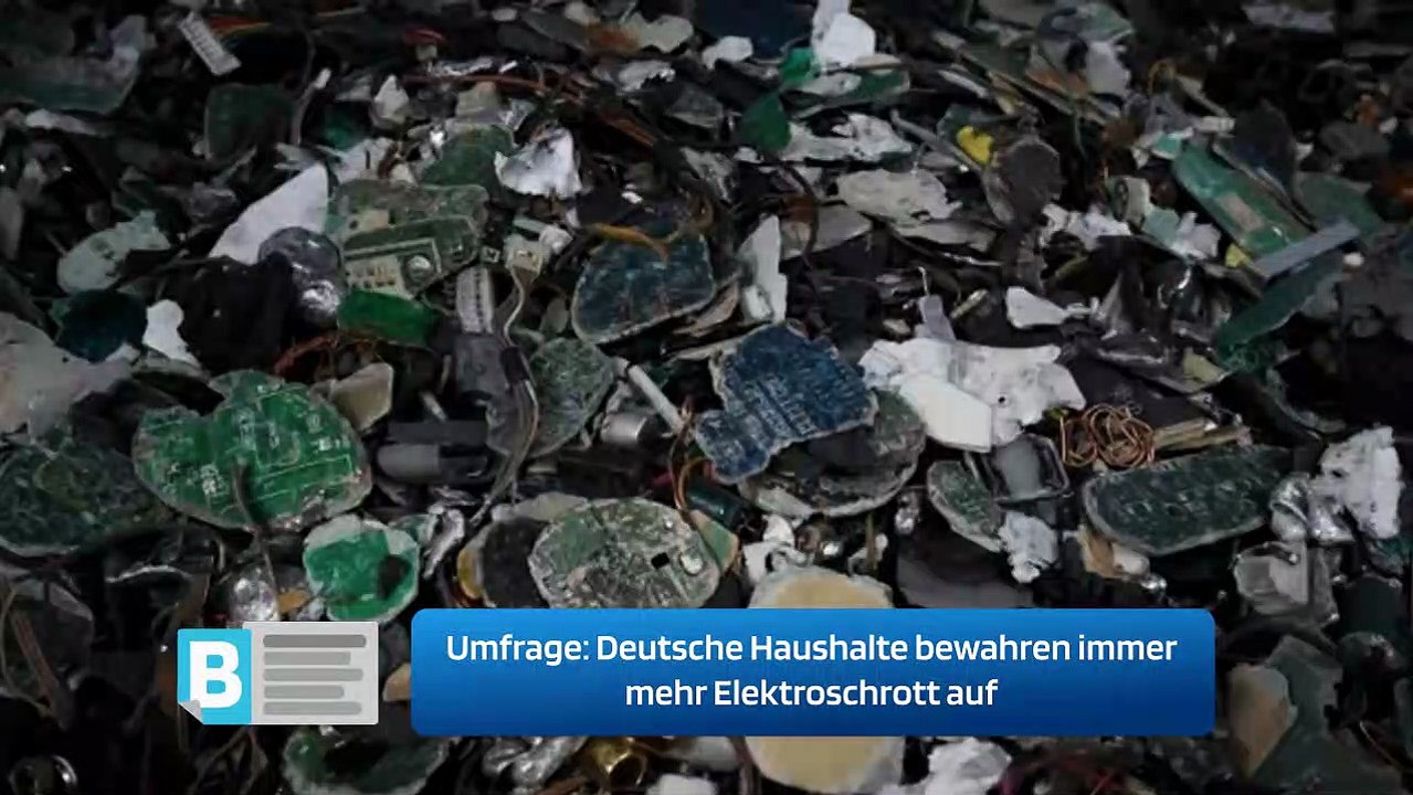 Deutsche Haushalte bewahren immer mehr Elektroschrott auf