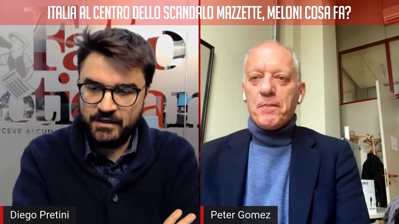Italia al centro dello scandalo mazzette in Ue, Meloni cosa fa? Segui la diretta con Peter Gomez