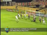 São Paulo empata com Bragantino em jogo de seis gols