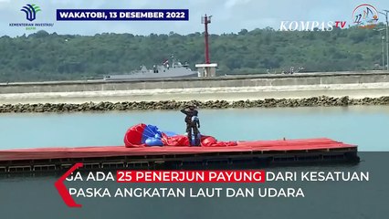 Mantap! Parade Kapal Perang dan Pesawat Tempur Ramaikan Hari Nusantaradi Wakatobi