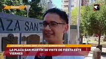 La plaza San Martín se viste de fiesta este viernes