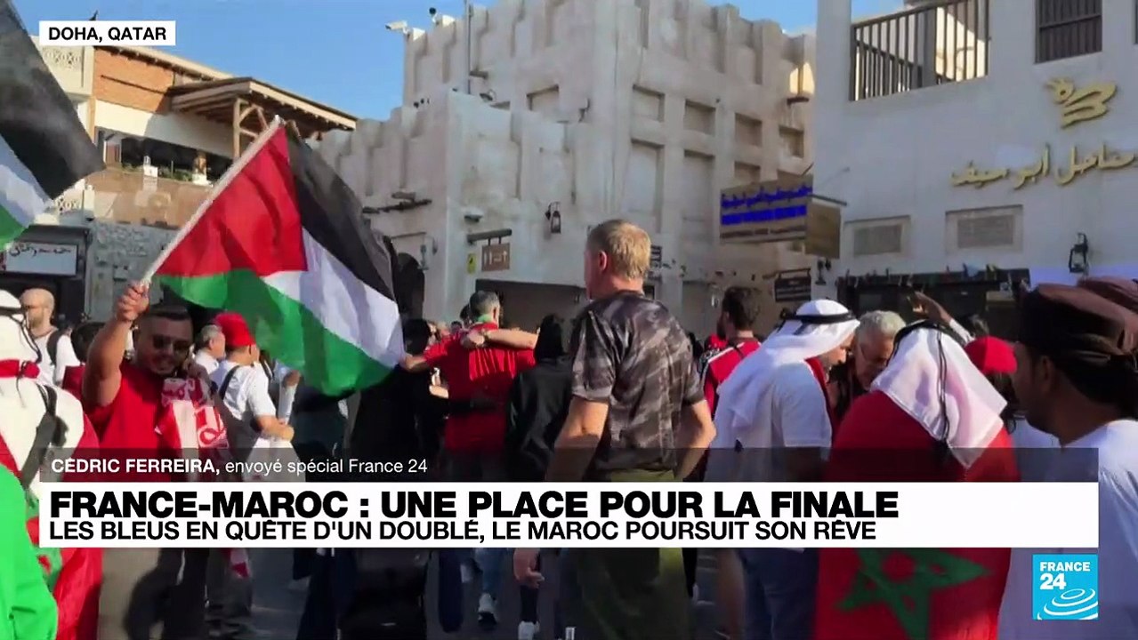 France-Maroc : à quelques heures de la rencontre, les supporters marocains en nombre dans les rues de Doha