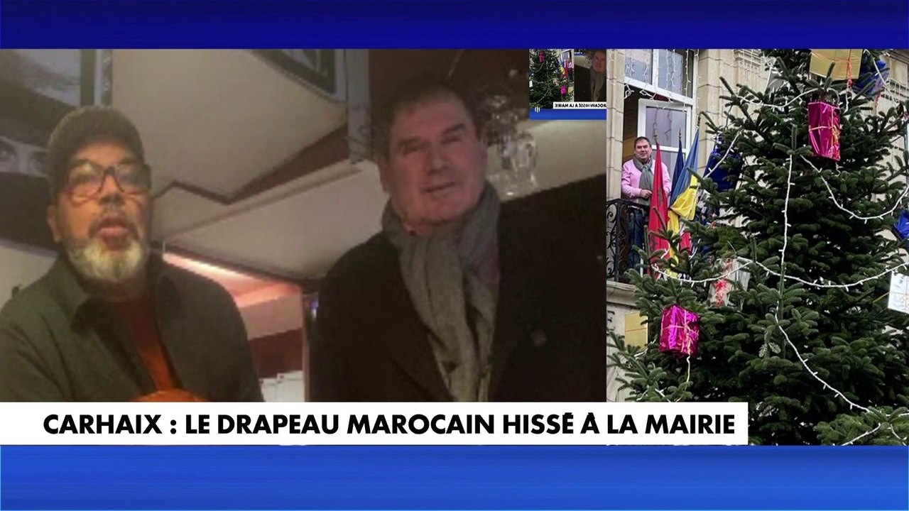 Carhaix : le drapeau marocain hissé à la mairie