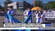 ¡Ignorados! Médicos hondureños continúan en protestas con diversas exigencias