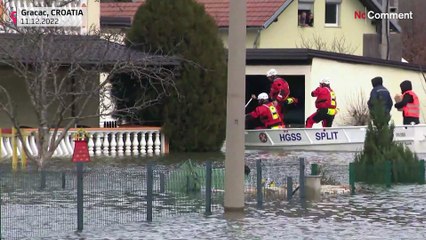 Croácia submersa pela chuva forte