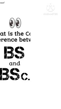 What is the difference between BS and BSc.?|BS Vs BSc in India|Bachelor of Science| #shorts