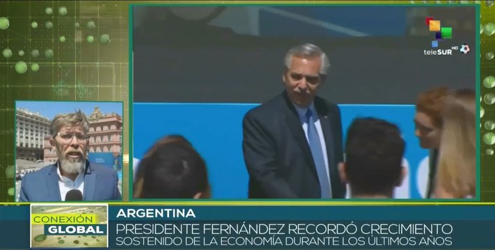 Presidente de Argentina resalta los logros de su gobierno