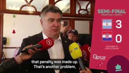 Croatia president hits out at penalty calls after semi-final defeat
