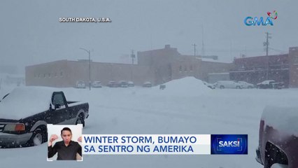 Winter storm, bumayo sa sentro ng Amerika | Saksi