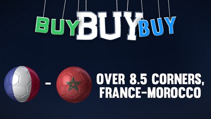 Back France Vs. Morocco To Go Over 8.5 Corners On Wednesday