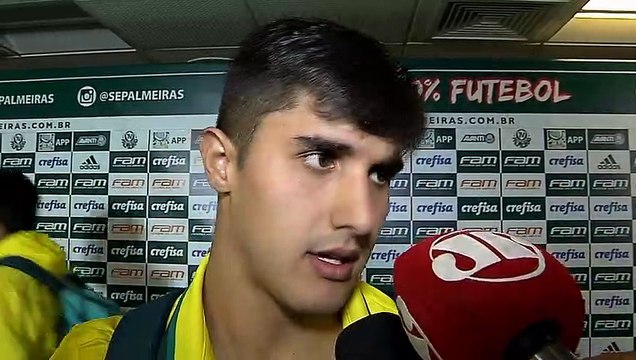 Zona mista de Palmeiras e Corinthians