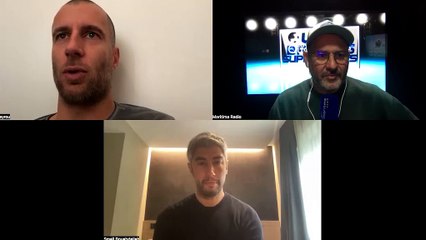 Benoît Cheyrou et Smaïl Bouabdellah dans le Bar des supporters !